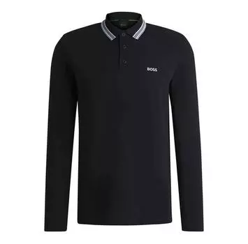 BOSS Plisy 10241663 поло с длинными рукавами 2XL