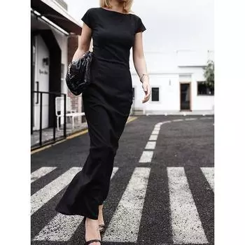 Boss Shoulder Bag Slim Fit High-Elastic Dovetail European and American Style Dress Dirty White S
