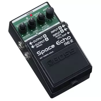 BOSS Space Echo Space Echo Echo Delay Reverb Гитарный эффектор RE-2 чёрный