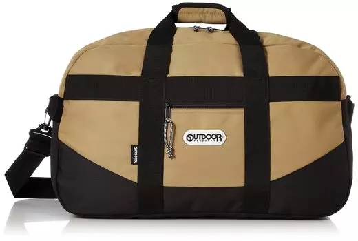 Boston Bag Duffel Bag 51L with Shoulder Belt Beige [Outdoor Products] Carry-on