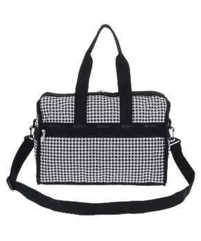 Boston Deluxe MED Gingham Check Noir [LeSportsac] [Официальный] WEEKENDER/4318
