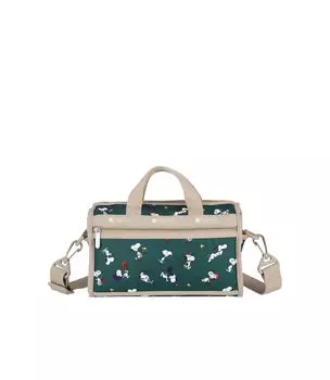 Boston Mini Duffel Snoopy и Woodstock Green [LeSportsac] [Официальный] CROSSBODY/1594