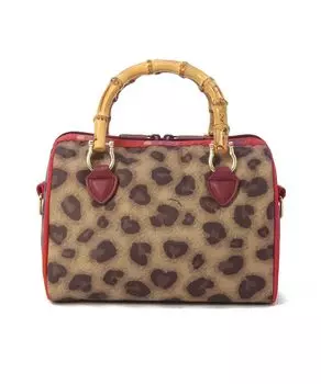 Boston Small Bamboo Smoked Heart Leopard [LeSportsac] [Официальный] BOSTON/1446