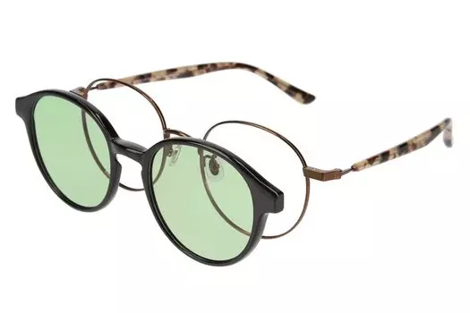 Boston Type 2WAY Очки NIGHT DAY Солнцезащитные очки поверх очков Защита от ультрафиолета УФ-излучения Очки по рецепту Мужчины Женщины Стильный dtk [Zoff] (коричневый) &