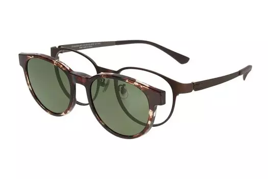 Boston Type 2WAY Очки NIGHT DAY Солнцезащитные очки поверх очков Защита от ультрафиолета УФ-излучения Очки по рецепту Мужчины Женщины Стильный dtk [Zoff] (коричневый) &