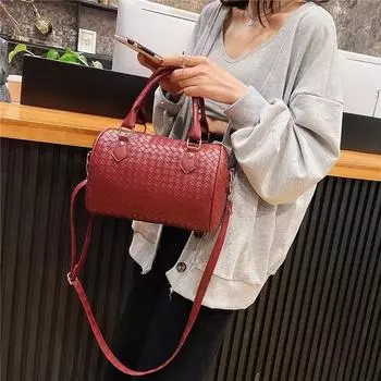 Бостонская женская сумка-подушка, повседневная и универсальная сумка через плечо, мягкая кожаная сумка на плечо, роскошная сумка, новая