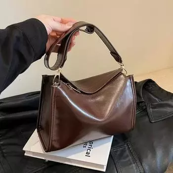 Бостонские женские сумки в тренде с рисунком ниши личи через плечо сумка-мессенджер подмышечная сумка коричневый