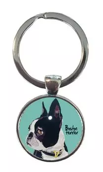 Бостонский терьер 3BL Брелок Собака Брелок Собака Брелок Собака [Le Bonbon]