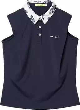 Botanical Beaten Water Quick UV Cool Antibacterial and Odor Navy [Viva Heart] Sleeveless, Absorbent, Drying, Protection, Touch, Resistant, Women s, тёмно-синий