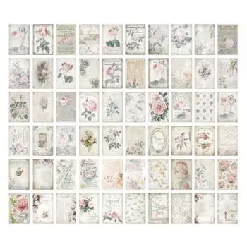 Ботанический цветок патч-книга с винтажными богатыми узорами, ретро, экологически чистый, широкое применение для нужд коллажа C