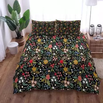 Ботанический гербарий пододеяльник King Queen Double Full Twin Single Size пододеяльник наволочка комплект постельного белья 140x210cm