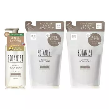 BOTANIST Мыло для тела 1 2 глубокое увлажнение | Набор из 3 предметов, флакон, сменные блоки,