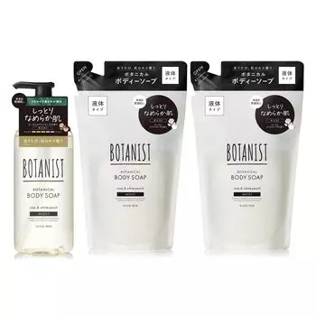 BOTANIST Мыло для тела 1 2 влажный набор из 3 предметов, флакон, сменные блоки, чистый
