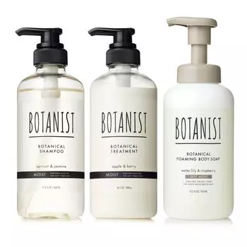 BOTANIST Shampoo Treatment Body Soap Foam 3 Piece Set Moist x Deep Moist
