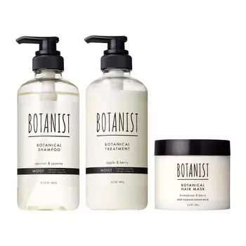 BOTANIST Shampoo Treatment Hair Mask 3 Piece Set Moist Deep Damage Care