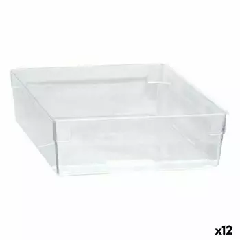 Bote Multiusage Modulaire Transparent 22,5 X 15,5 X 5,3 Cm (12 Units) TU