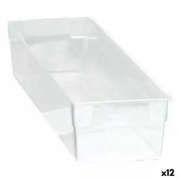 Bote Multiusage Modulaire Transparent 30,5 X 8 X 5,3 Cm (12 Units) TU