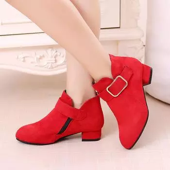 Ботильоны для девочек на высоком каблуке, шикарные модные детские сапоги на высоком каблуке, классические мягкие сапоги из флоковой ткани для вечеринок и свадеб 27 чёрный