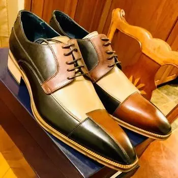 Ботильоны для мужчин, модельные туфли, разноцветные, ручной работы, на шнуровке, мотоциклетные ботинки, мужская обувь из искусственной кожи Botas Hombre 38