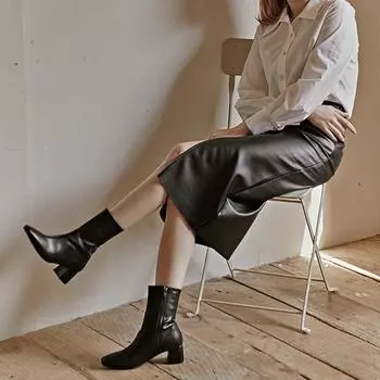 Ботильоны Florida Studio FL6212 Erica 5 см, темно-черные-FL6212 225