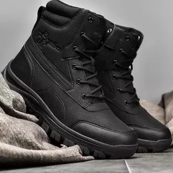 Ботильоны, мужские уличные осенние ботинки для скалолазания, мужские ботинки, зимняя толстая обувь для мужчин 39 армия зеленый