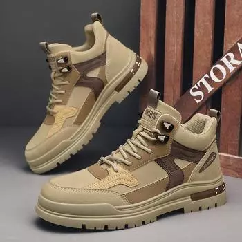 Ботильоны мужские женские ботинки Martin, удобные уличные желтые ботинки с классическим дизайном, высокие мужские повседневные туфли 39-44 40