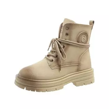 Ботильоны на платформе для женщин 2024 Массивные ботинки Женские туфли Stivali Черные ботинки Женские Туфли для босиком Zapatos Mujer 35 хаки