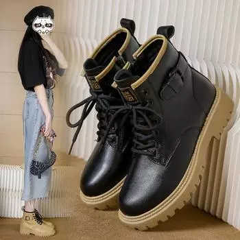 Ботильоны Женская модная обувь Осень 2022 Новые поступления Короткие сапоги Женский комфорт Ходьба Обувь Дизайнерские сапоги 35