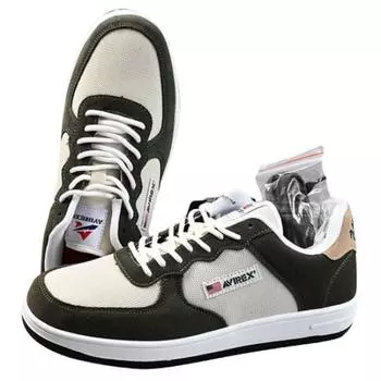 Ботинки AVIREX Кроссовки Бренд Avirex Field Star AV3272 FIELD STAR Низкие повседневные туфли Военные уличные повседневные мужские Y_KO (Бежевый/Оливковый, 27,0 см)