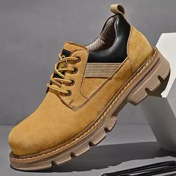 Ботинки Bumblebee Martin, мужская рабочая одежда, желтые короткие ботинки 38