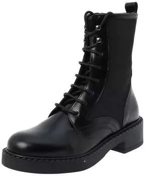 Ботинки Combat Boots Black [Bontre] Шнуровка чёрный