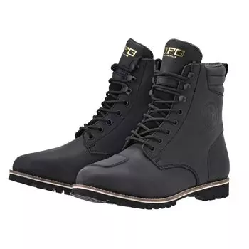 Ботинки DFG Scrambler US11 Матовый черный Натуральная кожа Коровья кожа Простые Водонепроницаемые Уличные Городские [Dirt Freak] (эквивалент 28.0 см)