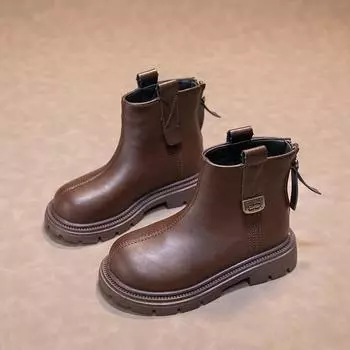 Ботинки для девочек Ботинки для мальчиков Детские уличные ботинки Chelsea для детей унисекс EU:27 чёрный