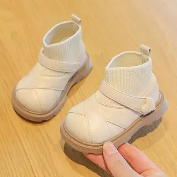 Ботинки Doc Martens для девочек осень/зима детские ботильоны для маленьких детей модная обувь принцессы носки детская обувь на мягкой подошве для малышей одинарные ботинки 15