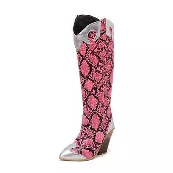 Ботинки Lenkisen из полиуретана, осенне-зимние, размер 47, 48, суперразмер, танкетка, острый нос, шнуровка, разноцветные высокие сапоги 34 чёрный