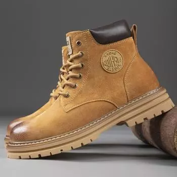 Ботинки Martin Кожаные ботинки Парные ботинки Сапоги для активного отдыха Сапоги из ревеня Бархатные хлопковые туфли 38