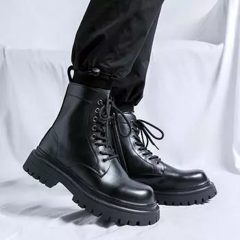 Ботинки Martin мужские Ботинки британские зимние мужские ботинки Chelsea Low Top 32054-J 38 чёрный