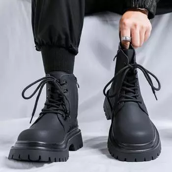 Ботинки Martin мужские ботинки из ревеня в британском стиле с высоким верхом Kick Not Bad Tooling Chelsea короткие ботинки 26334-R 38