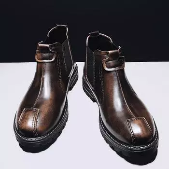 Ботинки Martin мужские Chelsea, термообувь мужская повседневная, ретро-ботинки Martin 38