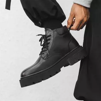 Ботинки Martin мужские осенние британские высокие рабочие ботинки ретро универсальные ботинки из ревеня 66591-J 38