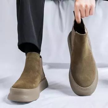 Ботинки Martin мужские с толстой подошвой, увеличивающие высоту, альпинистские ботинки для активного отдыха, с одной педалью, мужские ботинки 4722-J 38 коричневый