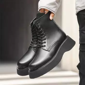 Ботинки Martin мужские, средние, повседневные, в стиле ретро, короткие, большие ботинки, британские, инструментальные, 66591-R 38