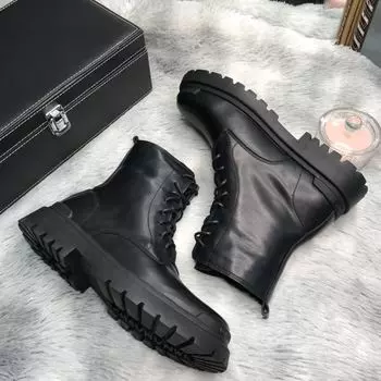 Ботинки Martin мужские в британском стиле, высокие, с 8 отверстиями, на толстой подошве, мужские M08 38 чёрный