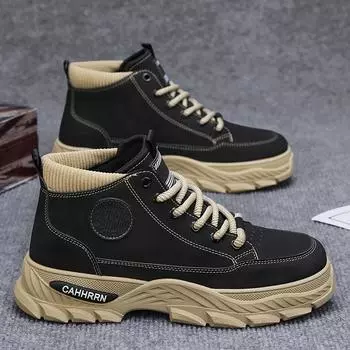 Ботинки Martin мужские весенние и осенние на толстой подошве износостойкие нескользящие ботинки для инструментов альпинизма ретро американские британские короткие ботинки 39