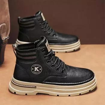 Ботинки Martin мужские высокие осенние черные строительные рабочие страховые рабочие ботинки для инструментов мужские уличные боевые тренировочные альпинистские ботинки на толстой подошве 39