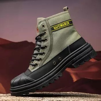 Ботинки Martin мужские высокие осенние новые парусиновые повседневные спортивные ботинки на толстой подошве мужские универсальные короткие ботинки локомотив 39