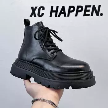 Ботинки Martin мужские высокие ретро-ботинки на платформе локомотивные модные внутренние высокие ботинки 56734-A 38