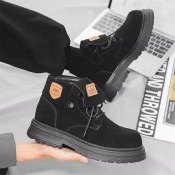 Ботинки Martin мужские зимние бархатные сапоги из ревеня короткие ботинки британские ретро-ботинки для снега 44306-T 38 жёлтый