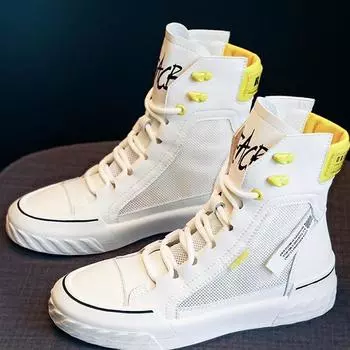 Ботинки Martin, новинка 2022 года, женская обувь, летние тонкие удобные короткие сапоги 35 белый/чёрный