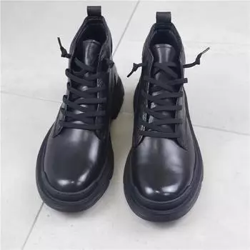 Ботинки Martin осень/зима 2023 года: Короткие повседневные деловые кожаные ботинки из коровьей кожи премиум-класса с бархатной подкладкой 44